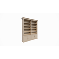 123kast  Boekenkast Bristol Library - 200x40x240H cm - verstelbare planken - scharnierdeuren