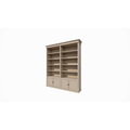 123kast  Boekenkast Bristol Library - 200x40x240H cm - verstelbare planken - scharnierdeuren