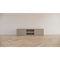 123kast  Tv dressoir Dax - 160x40x40H cm - push to open deurtjes - 2 open vakken - 4cm plank dikte