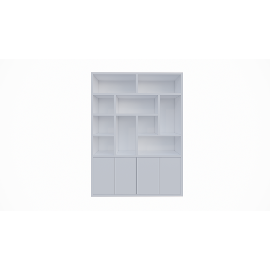 123kast  Vakkenkast Dinan - 177x40x260H cm - Push to open deuren - 4cm plank dikte