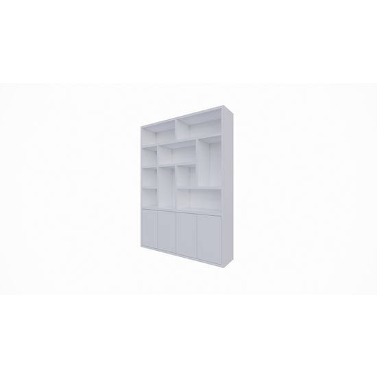 123kast  Vakkenkast Dinan - 177x40x260H cm - Push to open deuren - 4cm plank dikte