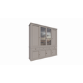 123kast  Buffetkast Gramat - 220x46x220Hcm - scharnierdeuren - 2 glazen deuren - soft close lades
