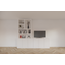 Tv dressoir Royan - 275x30/45x255H cm - 6 push to open deuren - vakkenkast gedeelte - strakke afwerking