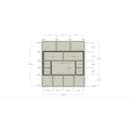123kast  Tv vakkenkast Flensburg - 240x40x255H cm - push to open deuren - strakke afwerking