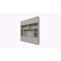 123kast  Tv vakkenkast Flensburg - 240x40x255H cm - push to open deuren - strakke afwerking