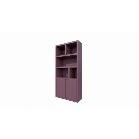 123kast  Vakkenkast Morella - 100x40x210H cm - push to open deuren - open vakken