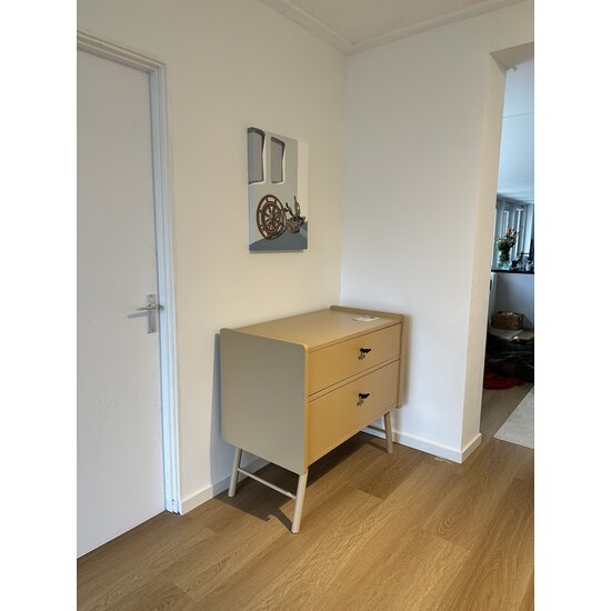 123kast  Dressoir Bowen - 100x55x90H cm - 2 soft close lades - op ronde houten pootjes