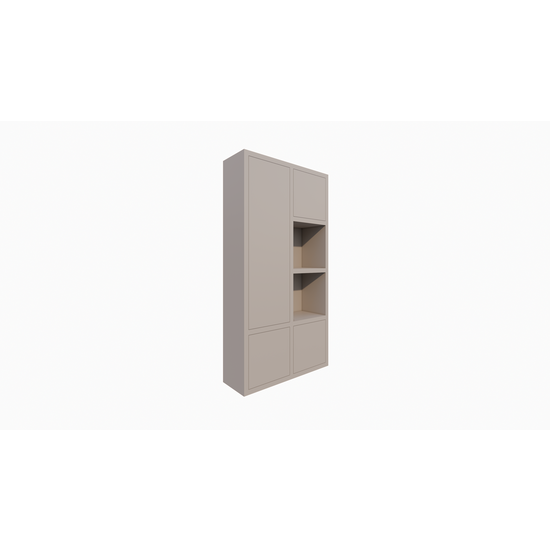 123kast  Vakkenkast Lutose  02 - 120x40x230H cm - push to open deuren - open vakken