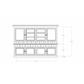 123kast  Buffetkast Santa Monica - 290x45x215H cm - scharnierdeuren - soft close lades