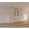 123kast  Buffetkast Bursa - 360x50x250H cm - vitrine deuren en dichte deuren