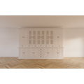 123kast  Buffetkast Bursa - 360x50x250H cm - vitrine deuren en dichte deuren