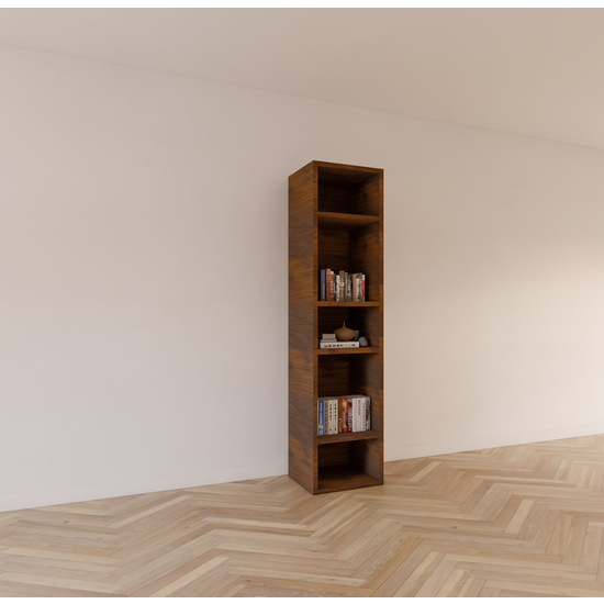 123kast  Vakkenkast Zoutelande - 50x42x205H cm - eiken - open vakken