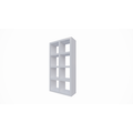 123kast  Roomdivider Chester - 81x30x157H cm - open vakken - 5cm plank dikte