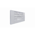 123kast  Tv vakkenkast Austin - 400x40x240H cm - strak design - dichte push to open deuren - open vakken