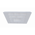 123kast  Tv vakkenkast Austin - 400x40x240H cm - strak design - dichte push to open deuren - open vakken