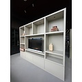 123kast  Tv vakkenkast Jose - 300x40x240H cm - 4 push to open deurtjes