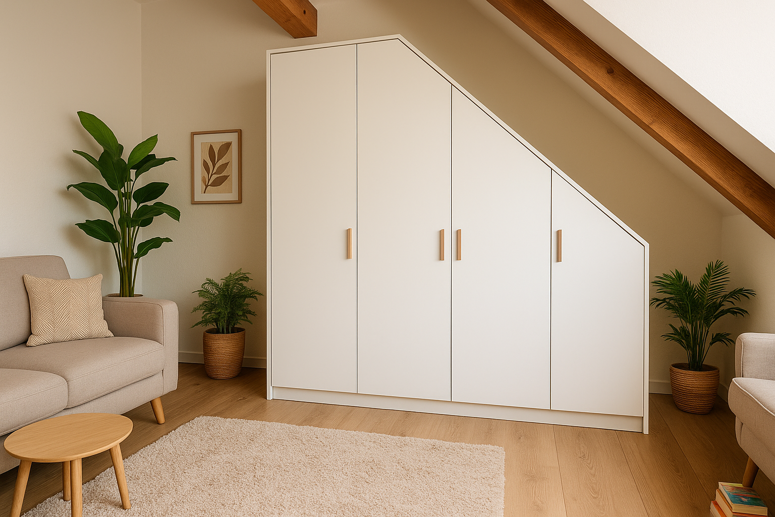 Slimme tips voor het inrichten van een kleine zolder slaapkamer met schuin dak