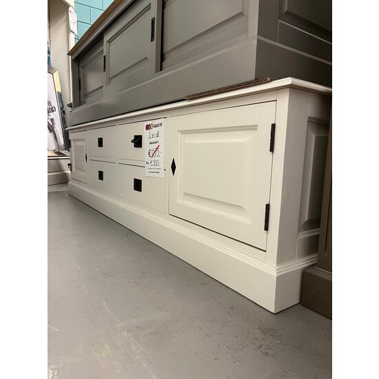 123kast  Showmodel dressoir Lin 08 - 200x50x50(H) cm - RAL 9001