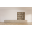 123kast Tv dressoir met vakkenkast Sassari - 540x40x65/180H cm - push to open deuren - open vakken - strak design