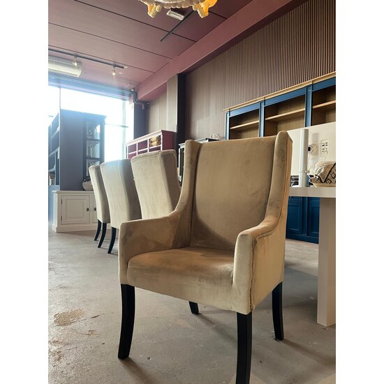 123kast  Showmodel stoelen velvet 6 stuks