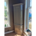 123kast  Hoekkast Willemstad - 60x60x230H cm - 2 dichte scharnierdeuren - landelijke afwerking
