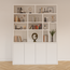 123kast Showmodel vakkenkast Kingbridge - 200x35/45x262(H) cm - onderkast 100cm hoog - NCS S 0505-R