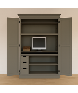 Showmodel computerkast Roma 120x60x190(H) cm - RAL 7006