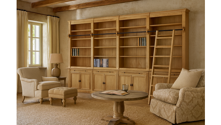 Landelijke boekenkast – warme sfeer in jouw interieur