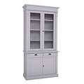 123kast  Buffetkast Antwerpen - 130x50x240(H) cm - vitrine deuren en dichte deuren