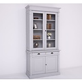 123kast  Buffetkast Antwerpen - 130x50x240(H) cm - vitrine deuren en dichte deuren