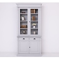 123kast  Buffetkast Antwerpen - 130x50x240(H) cm - vitrine deuren en dichte deuren