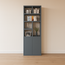 123kast  Roomdivider Agudo - 85x45x257H cm - push to open deuren - open vakken - strakke afwerking aan beide kanten