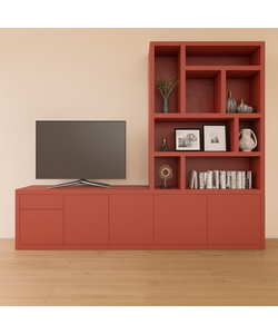Tv dressoir met vakkengedeelte Limoges 350cm