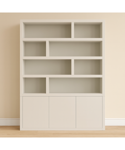 Showmodel vakkenkast Manhattan 11 - 180cm - RAL 9002