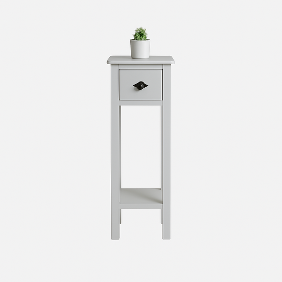 123kast  Bijzettafel Trois - 30x30x100H cm - 1 lade - 1 plank