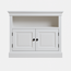 123kast Tv dressoir Rimini - 90x50x75H cm - open vak - 2 dichte scharnierdeuren - met kabelgat