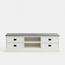 123kast  Tv dressoir Lin 04 - 160x50x50H cm - 4 lades - open middenvak - met kabelgat - optioneel vergrijsd bovenblad