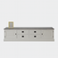 123kast Tv dressoir Lin 08 - 200x50x50H cm - 2 dichte scharnierdeuren - 4 lades - optioneel vergrijsd bovenblad