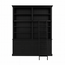 123kast  Boekenkast Private Library - 200x43x240H cm - met stang en ladder - verstelbare planken - 10 planken - 4 lades - 4 dichte scharnierdeuren