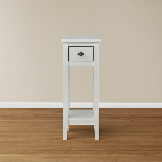 123kast  Bijzettafel Deux - 30x30x80H cm - 1 lade - 1 plank