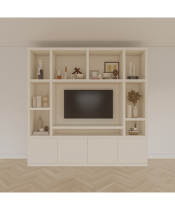 Voorraad TV vakkenkast Jose 250cm - RAL 9001