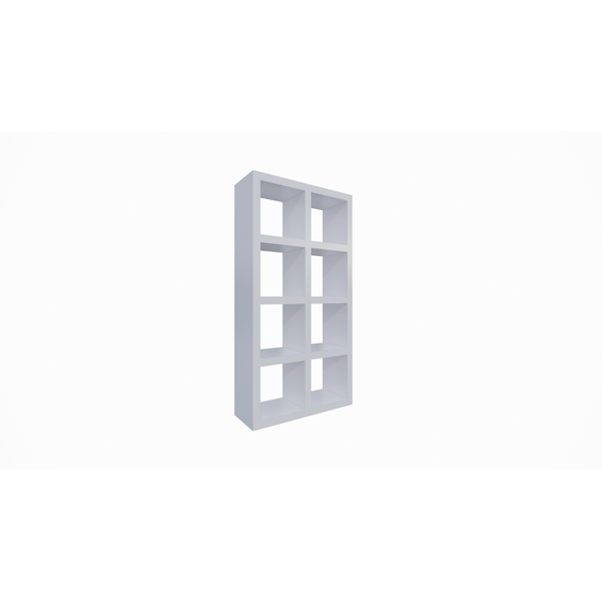 123kast  Roomdivider Chester maatwerk - 112 x 30 x 209 (h) cm - Plank-/frame-dikte: 4 cm - Vakken: 50 x 37 (h) cm - met achterwand -  RAL-kleur 7021