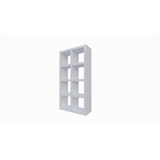123kast  Roomdivider Chester maatwerk - 112 x 30 x 209 (h) cm - Plank-/frame-dikte: 4 cm - Vakken: 50 x 37 (h) cm - met achterwand -  RAL-kleur 7021