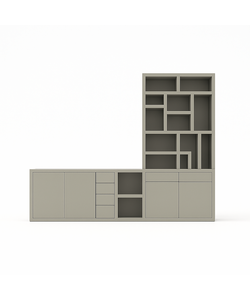 Tv dressoir met vakkenkast Lesbos 350cm