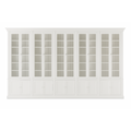 123kast  Vitrinekast Lugano - 500x47x240H cm - scharnier deuren - verstelbare planken