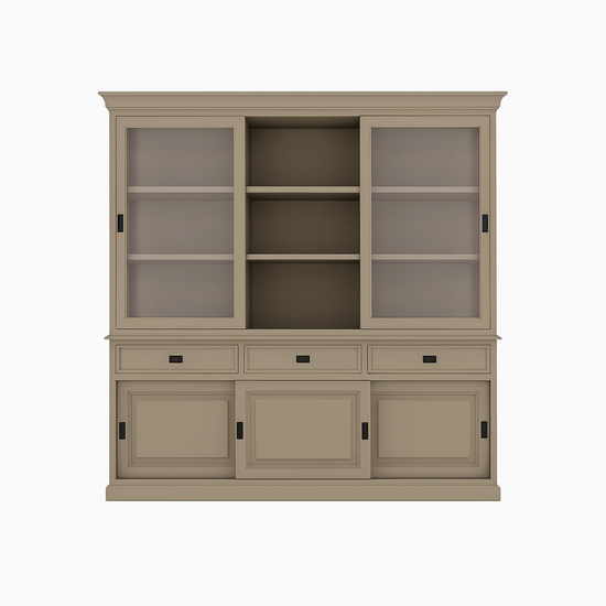 123kast  Buffetkast Manisa - 220x53x218H - schuifdeuren - soft close lades - landelijke stijl