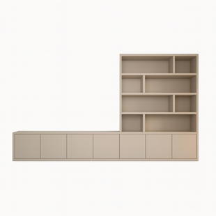 Tv dressoir met vakkenkast Sassari 540cm