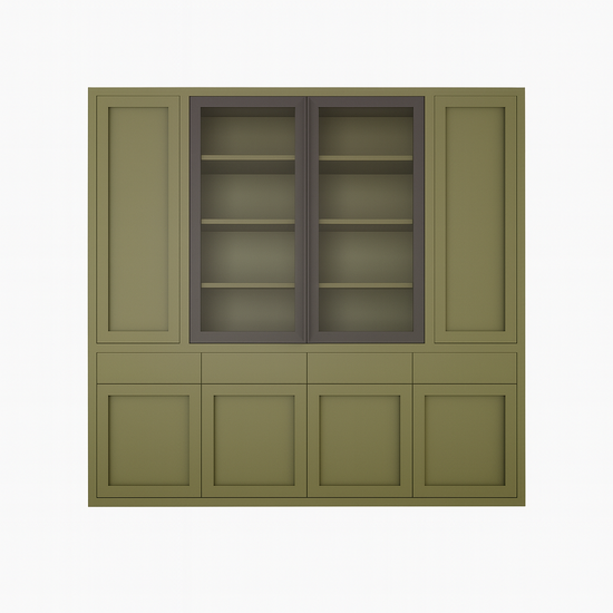 123kast  Buffetkast Formia - 240x50x230H cm - stalen deuren - push to open deuren en lades