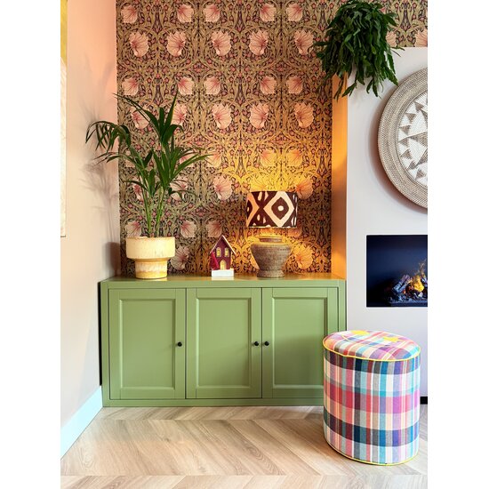 123kast  Dressoir Toscane - 135x35x55H cm - scharnier deuren - sierlijsten - landelijk - boho - bohemian