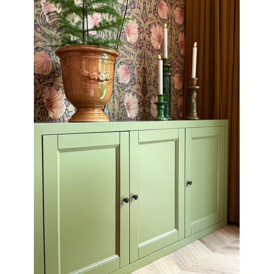 123kast  Dressoir Toscane - 135x35x55H cm - scharnier deuren - sierlijsten - landelijk - boho - bohemian